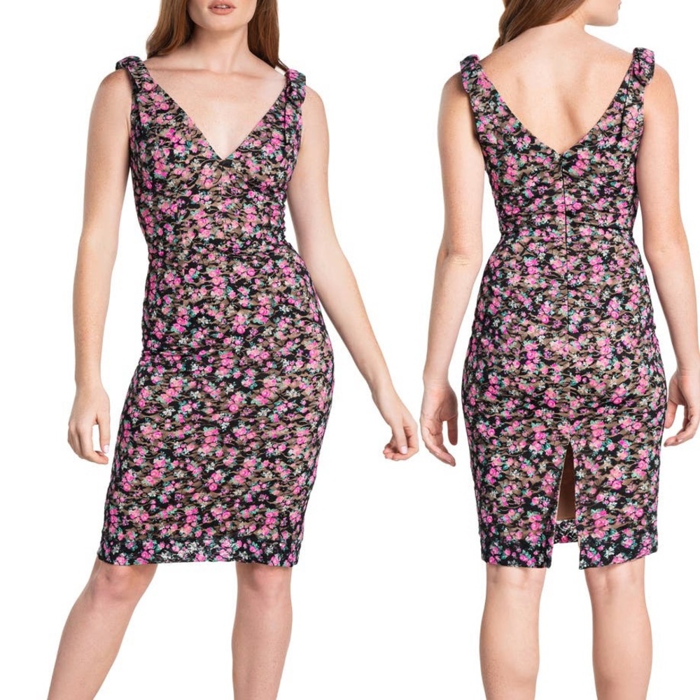 Dress the Population Lace Body-con midi Dress